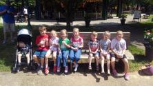 Good times for these kids and wore Jake out. Yummy dippin dots!